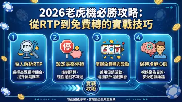 2026老虎機必勝攻略：從RTP到免費轉的實戰技巧