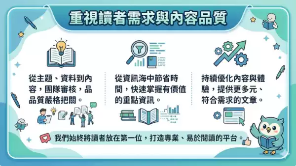 重視讀者需求與內容品質